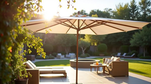 Elige la sombrilla rectangular ideal para tu espacio exterior